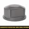 Rubbermaid Commercial Dometop Lid, Gray, Plastic FG264788GRAY - alternate 3